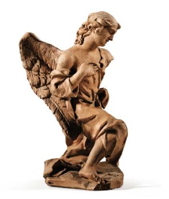 Kneling angel by 
																			Giovanni Lorenzo Bernini