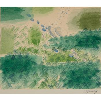 Paysage; Personnage by 
																	Georges Papazoff