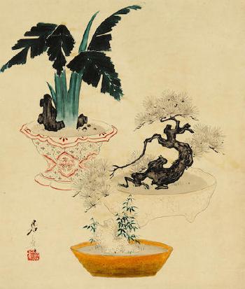 Potted plants by 
																	Shibata Zeshin