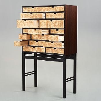 A Unique 'Rhapsody' Cabinet by 
																			Kerstin Olby