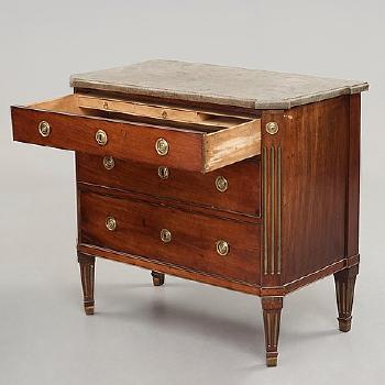 A Late Gustavian Commode by 
																			A Lundelius
