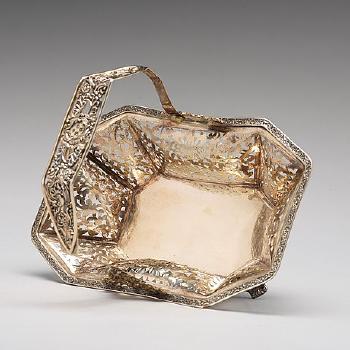 A Russian Silver Bread Basket Marks Of Fedor Frolow by 
																			Fedor Frolow