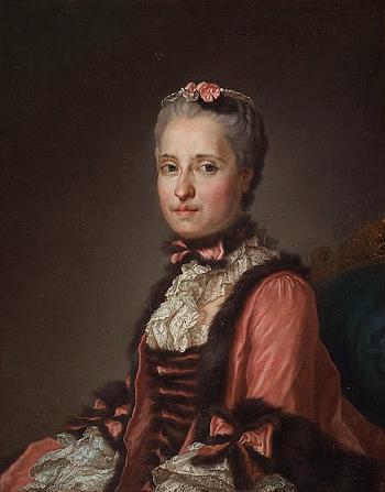 Maria Josefa Av Sachsen by 
																			Alexander Roslin