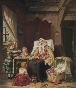Mutter mit ihren Kindern by 
																	Jan Fabius