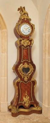 A French Parquetry Regulateur by 
																	Charles Cressent