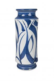 A Tall Albarello Form Vase by 
																	Edgar Campden