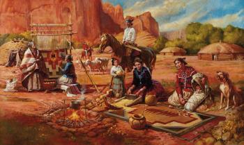 Navajo Family by 
																	William Ahrendt