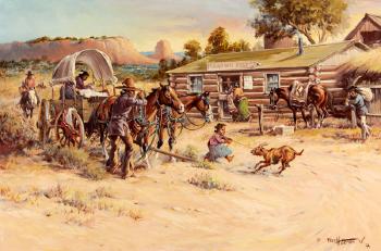 The Trading Post by 
																	Fred Harman