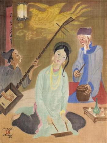 Les musiciens by 
																	 Nang Hien