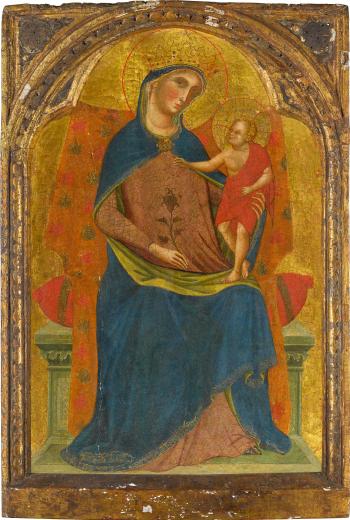 The Madonna and Child Enthroned by 
																	 Paolo Veneziano