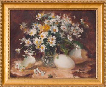 Flowers and eggshells by 
																			Ruth Baderian