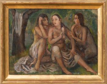 Three young women by 
																			Bernard Karfiol