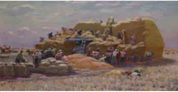 Harvest at the Kolkhoz by 
																			Efrem Svetlichny