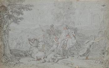 A scene from Classical Mythology by 
																	Alexander Johann Dallinger von Dalling