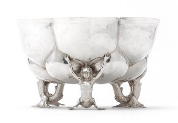 A German silver bowl by 
																	 B Neresheimer & Sohne