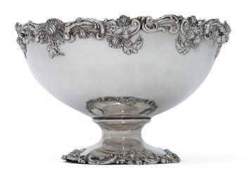 An American silver punch bowl by 
																	 Bailey Banks and Biddle