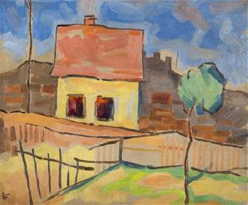 Landscape with a House by 
																	Ludovit Fulla