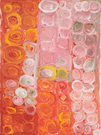 Oranges and Pinks by 
																	Sonia Kurarra