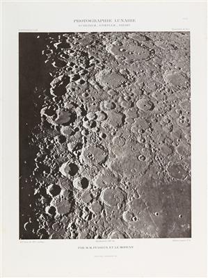 Scheiner-Stoefler-Thebit; Au foyer de la lune from Atlas Photographique de la lune, Paris by 
																	Pierre Puiseux