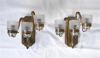 Two wall lights designed by Marco Zanuso c. 1950 by 
																			Marco Zanuso