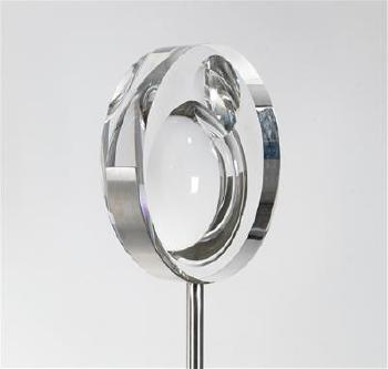 A The LENSES glass object designed and manufactured by Prof. Vaclav Cigler* in 2004 by 
																			Vaclav Cigler