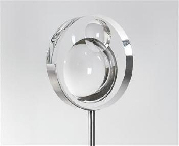 A The LENSES glass object designed and manufactured by Prof. Vaclav Cigler* in 2004 by 
																			Vaclav Cigler