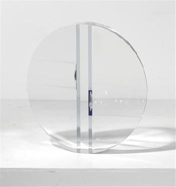 A unique CIRCLE glass object designed and manufactured by Jan Frydrych* in 2004 by 
																			Jan Frydrych