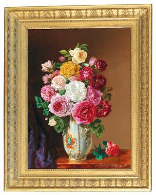 Rosenstrauß in einer Vase by 
																			Henriette Barabas