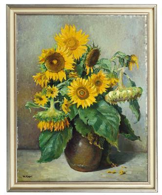 Stillleben mit Sonnenblumen by 
																			Willibald Karl