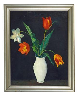 Stillleben mit Tulpen by 
																			Leo Fellinger
