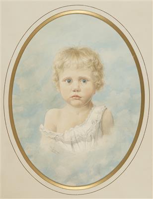 Mädchenporträt by 
																			Wilhelm Dachauer