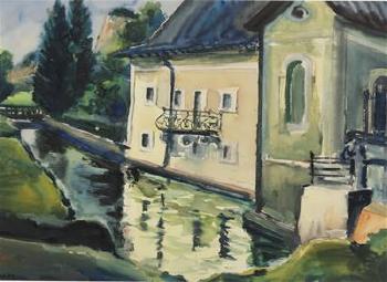 Schloss am Kanal by 
																			Hans Kobinger