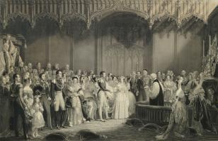 The Marriage Of Her Most Gracious Queen Victoria To H.R.H. The Prince Albert Of Saxe-Coburg And Gotha; The Coronation Of Her Most Gracious Majesty Queen Victoria by 
																	Henry Thomas Ryall