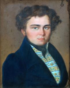 Portrait Of Young Man Quarter-Length by 
																	Johann Friedrich Fuchslin