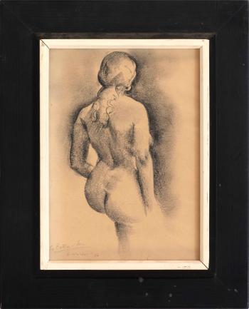 Sketch of a Female Nude by 
																	Greta Waldas