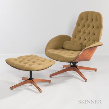 Plycraft Lounge Chair with Ottoman by 
																	George C Mulhauser