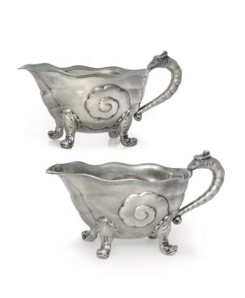 A Pair of George II Silver Sauceboats by 
																	Paul De Lamerie