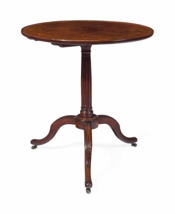 A Directoire Mahogany Tripod Table by 
																	Claude Mathieu Magnien