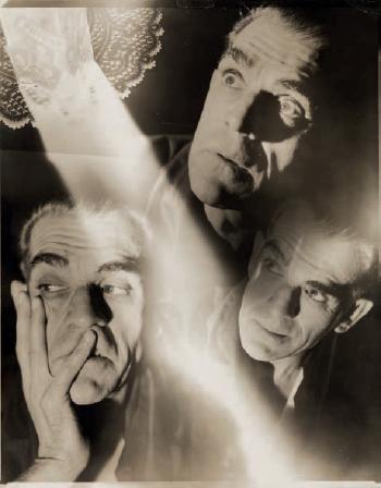 Boris Karloff, photomontage by 
																	Louise Dahl-Wolfe