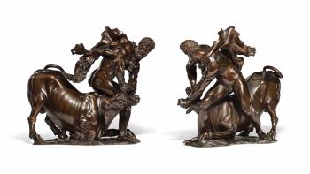 A Bronze Group of Hercules Overcoming Achelous by 
																	Ferdinando Tacca