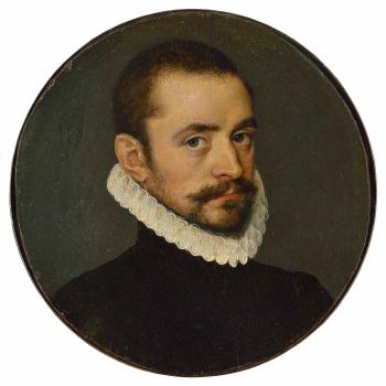 Portrait Of a Gentleman, Bust-length, In a Black Doublet And White Ruff by 
																	Anthonis Mor van Dashorst