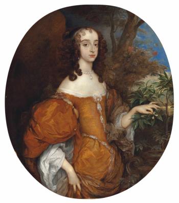 Portrait Of Mary, Princess Of Orange (1631-1660), Three-quarter-length by 
																	Adriaen Hanneman