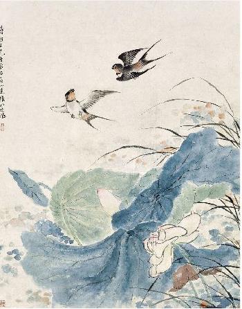 Two Swallows by 
																	 Zhang Pan