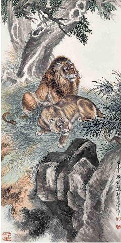 Lions by 
																	 Xiong Songquan