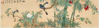 Birds And Bamboo by 
																	 Yu Zhizhen