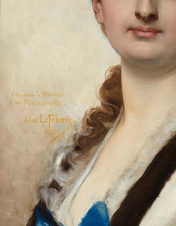 Portrait of a Lady by 
																			Jules Joseph Lefebvre