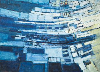 Rythmen in blau by 
																	Josef Ebnother