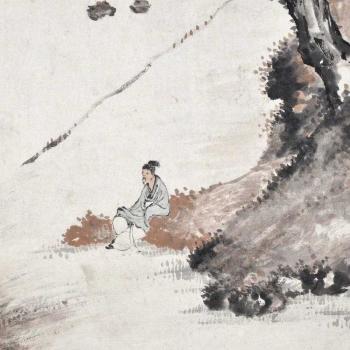 A Scholar on the River Bank by 
																			 Wang Shishen