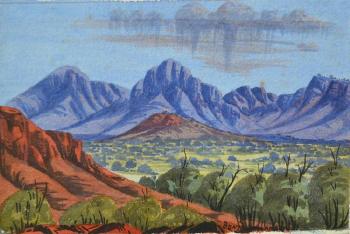 Central Australian Landscape by 
																	Benjamin Landara
