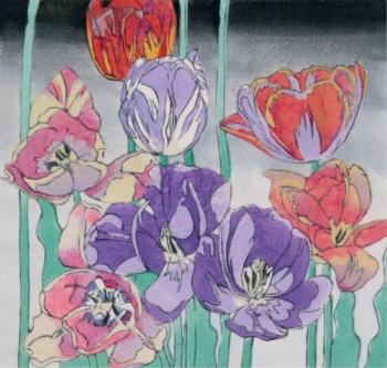 Darwin Tulips by 
																			Mary Evelyn Wrinch